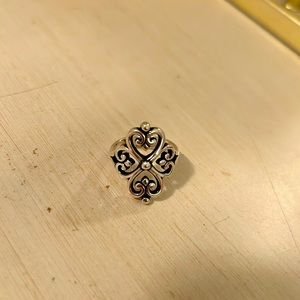 James Avery Adorned hearts ring